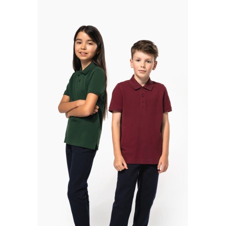 Kids Bio180 pique polo shirt