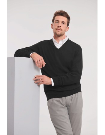 Jersey cuello de pico hombre