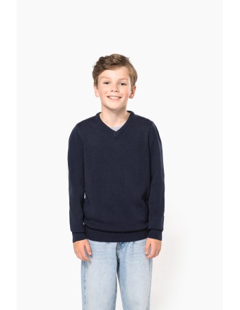 Jersey cuello de pico niños