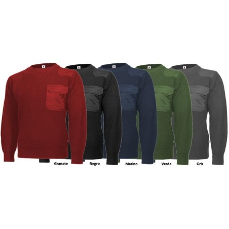 JERSEY REFORZADO DE TRABAJO CUELLO REDONDO 