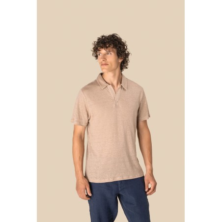 Polo de lino hombre