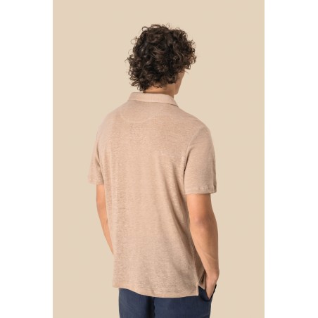 Polo de lino hombre
