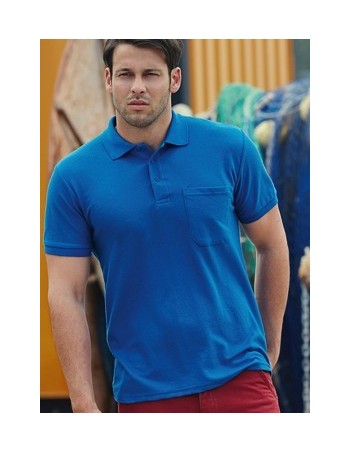 POLO DE MANGA CORTA CON BOLSILLO PIQUÉ