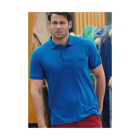 POLO DE MANGA CORTA CON BOLSILLO PIQUÉ