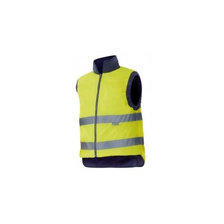 CHALECO ACOLCHADO REVERSIBLE DE ALTA VISIBILIDAD