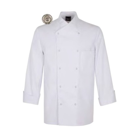 CHAQUETA COCINA MANGA LARGA PRESIONES