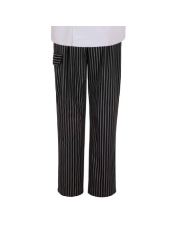 PANTALÓN NEGRO RAYADO UNISEX 