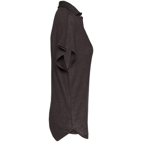 Ladies’ linen polo shirt