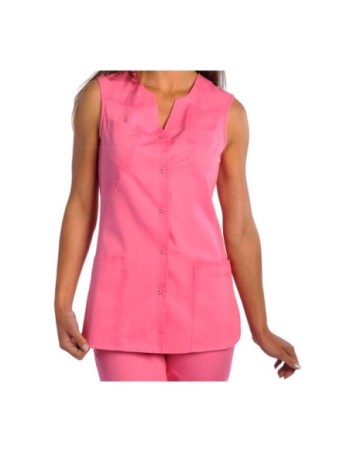 Chaqueta rosa Cierres metálicos