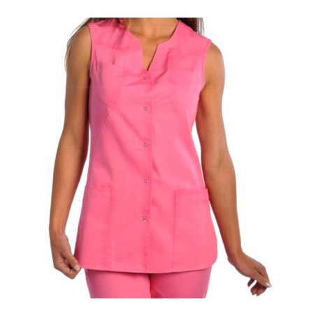 Chaqueta rosa Cierres metálicos