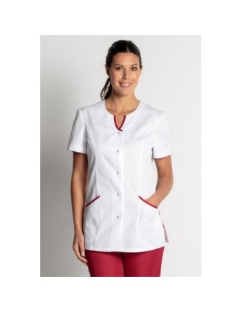 CHAQUETA PICO CON RIBETES