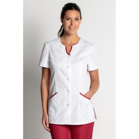 CHAQUETA PICO CON RIBETES
