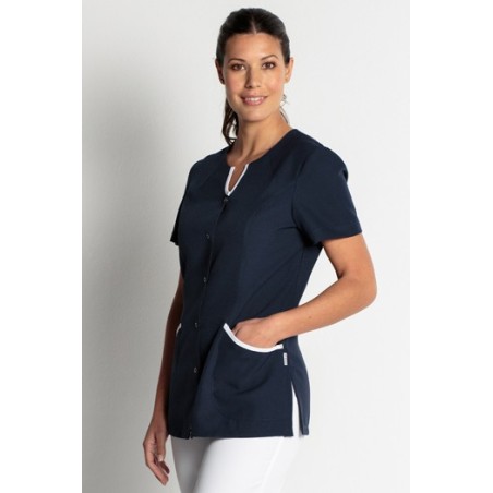 CHAQUETA PICO CON RIBETES
