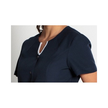 CHAQUETA PICO CON RIBETES