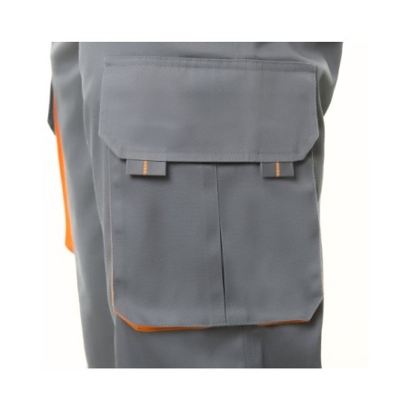 PANTALÓN LABORAL BICOLOR MULTIBOLSILLOS RIBETES