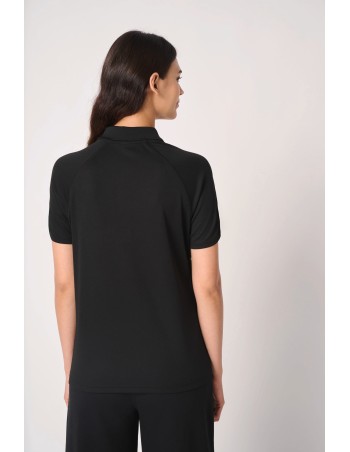 Ladies\\\' basic polyester polo shirt 2