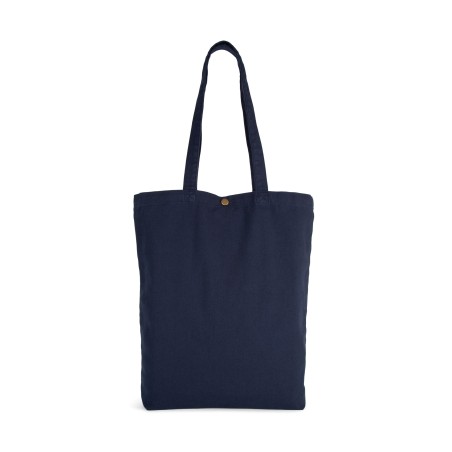 Bolsa shopper de algodón efecto lavado
