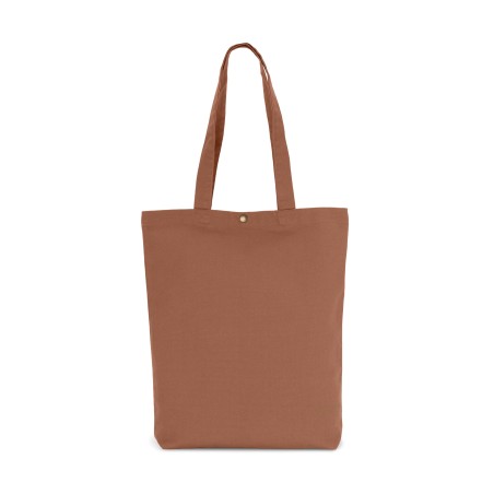 Bolsa shopper de algodón efecto lavado