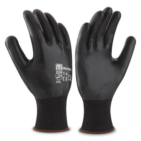 GUANTES DE POLIÉSTER CON RECUBRIMIENTO DE NITRILO
