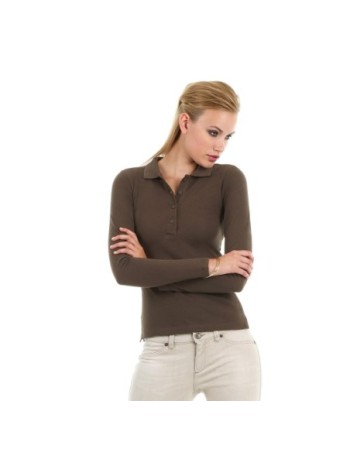 POLO DE MANGA LARGA MUJER 100% ALGODÓN