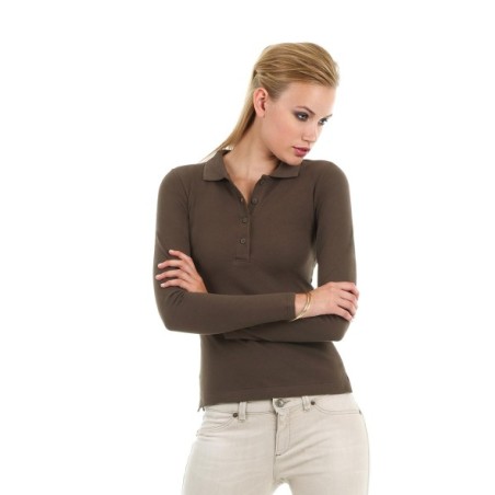 POLO DE MANGA LARGA MUJER 100% ALGODÓN