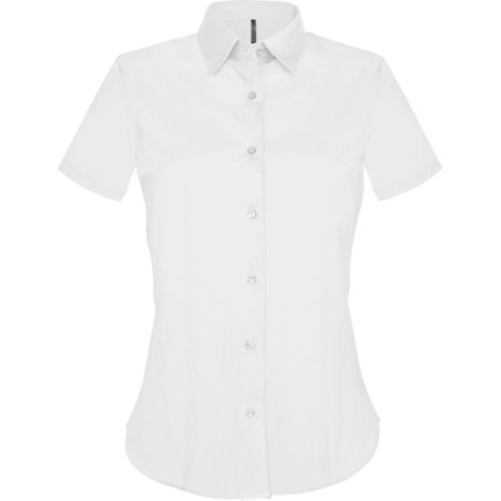 CAMISA MANGA CORTA MUJER ENTALLADA