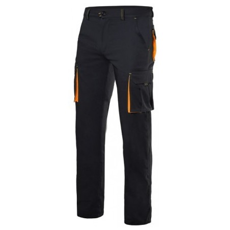 PANTALÓN DE TRABAJO MULTIBOLSILLOS BICOLOR STRETCH ELÁSTICO