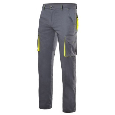 PANTALÓN DE TRABAJO MULTIBOLSILLOS BICOLOR STRETCH ELÁSTICO