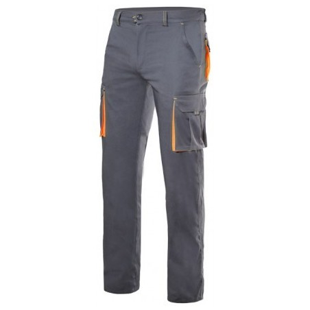 PANTALÓN DE TRABAJO MULTIBOLSILLOS BICOLOR STRETCH ELÁSTICO