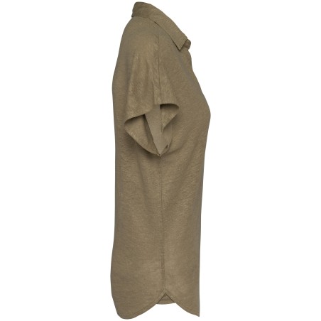 Polo de lino mujer