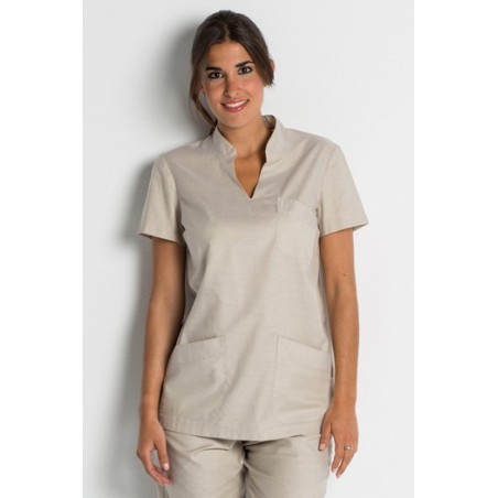 CASACA CUELLO MAO MANGA CORTA