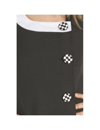 CHAQUETA ENTALLADA BOTÓN AJEDREZ  2