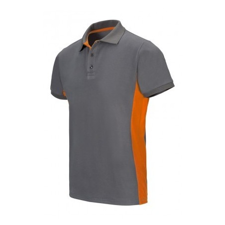 POLO DE TRABAJO COMBINADO CON CONTRASTES