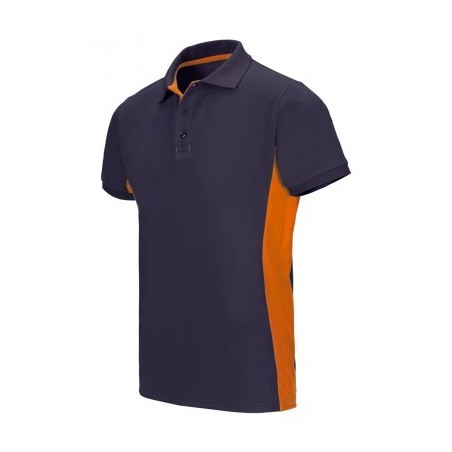 POLO DE TRABAJO COMBINADO CON CONTRASTES