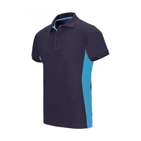 POLO DE TRABAJO COMBINADO CON CONTRASTES