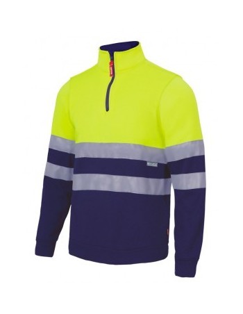 SUDADERA DE TRABAJO CON BANDAS REFLECTANTES