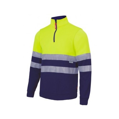 SUDADERA DE TRABAJO CON BANDAS REFLECTANTES