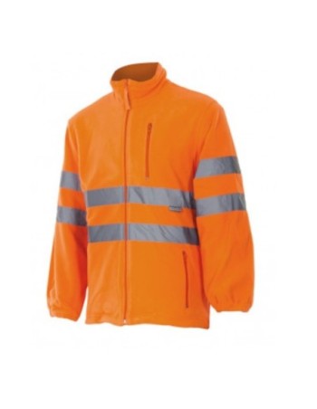 CHAQUETA POLAR ALTA VISIBILIDAD BANDAS REFLECTANTES 2