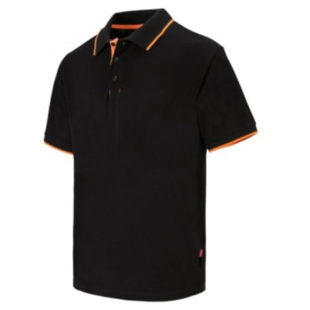 POLO BICOLOR CON VIVOS MANGA CORTA