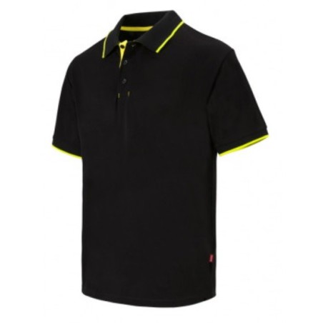 POLO BICOLOR CON VIVOS MANGA CORTA