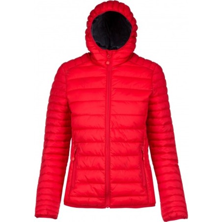 CHAQUETA ACOLCHADA LIGERA CON CAPUCHA MUJER