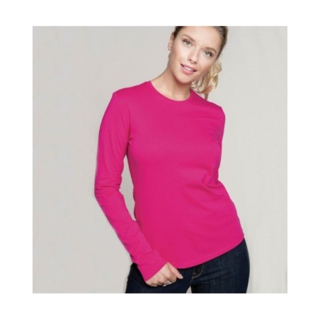 CAMISETA MUJER MANGA LARGA AJUSTADA