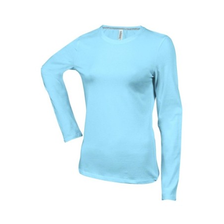 CAMISETA MUJER MANGA LARGA AJUSTADA