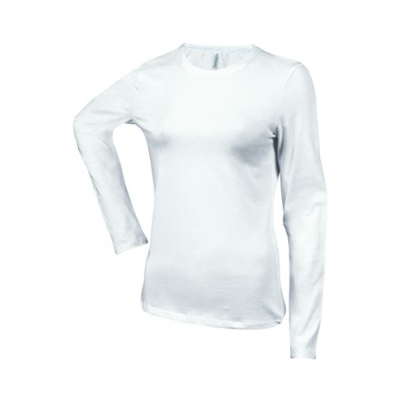 CAMISETA MUJER MANGA LARGA AJUSTADA