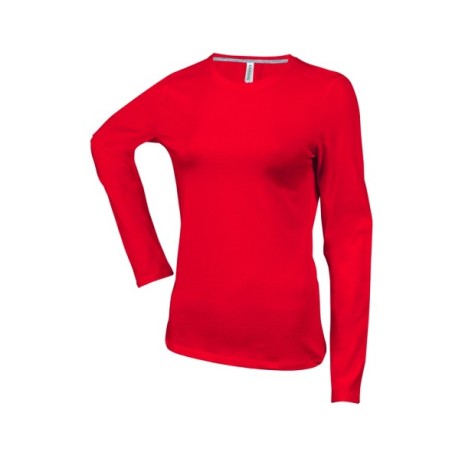 CAMISETA MUJER MANGA LARGA AJUSTADA