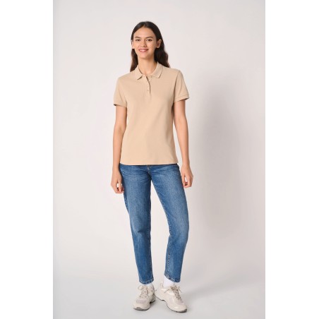 Ladies\\\' pique polo shirt