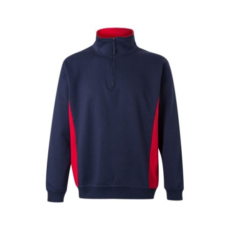 SUDADERA MEDIA CREMALLERA BICOLOR CONSTRASTES