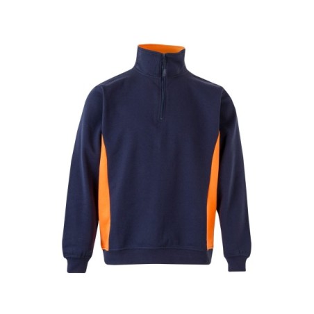 SUDADERA MEDIA CREMALLERA BICOLOR CONSTRASTES