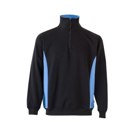 SUDADERA MEDIA CREMALLERA BICOLOR CONSTRASTES