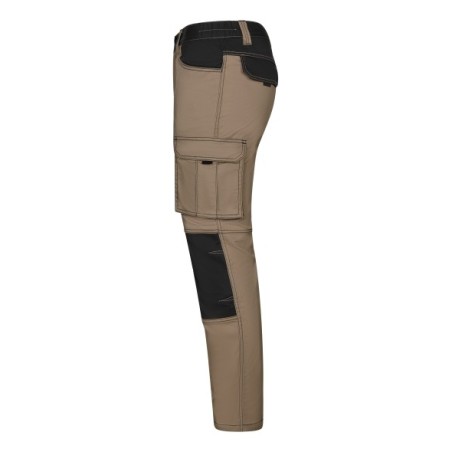 PANTALÓN MULTIBOLSILLOS ELÁSTICO BICOLOR